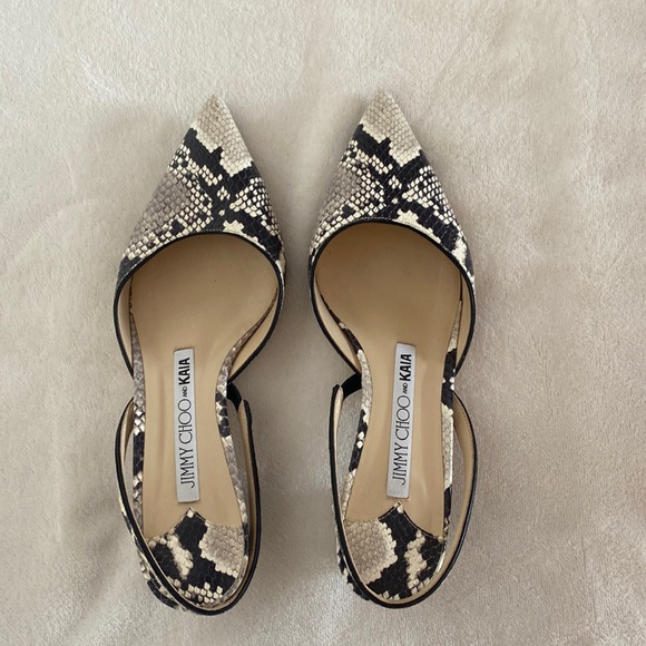Jimmy Choo Snakeskin Slingbacks - Picture 1 of 3